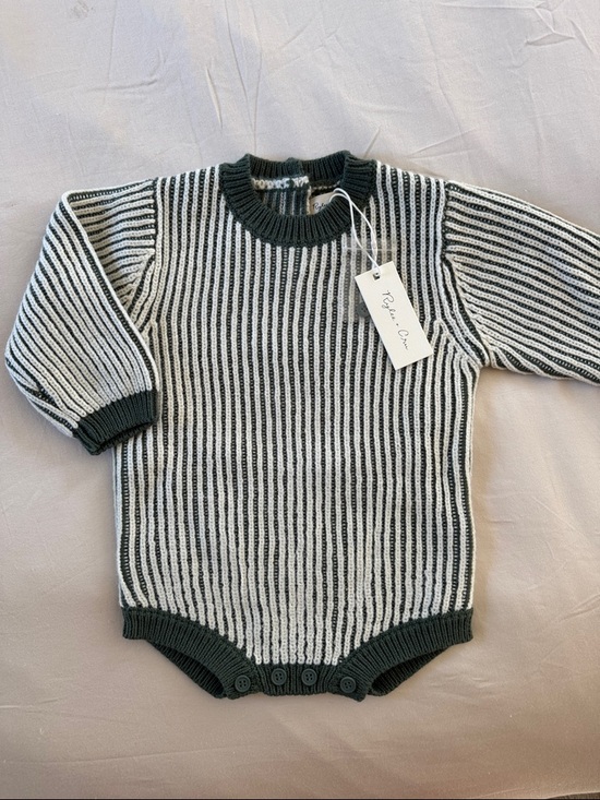 Rylee + Cru Other - NWT Rylee + Cru Striped Knit Baby Onesie 3-6m